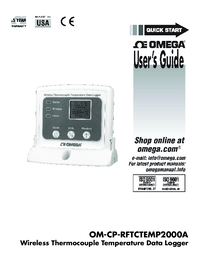 Thumbnail of document Manual - OM-CP Wireless Temperature & Humidity Data Logger w/Display